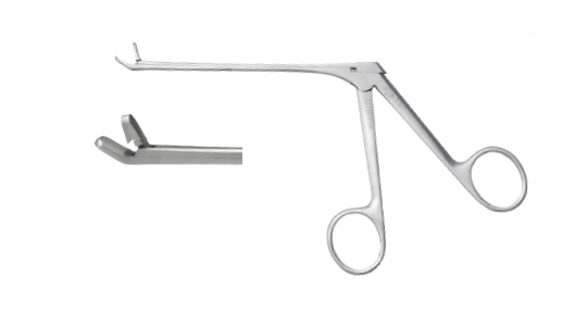 Nasal bone rongeur (bent 30 degrees, bite wound)