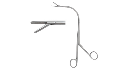 H193 fishbone laryngeal forceps (openings)