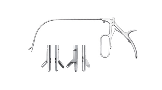 Polypus forceps (fixed head vocal cord polyp forceps)